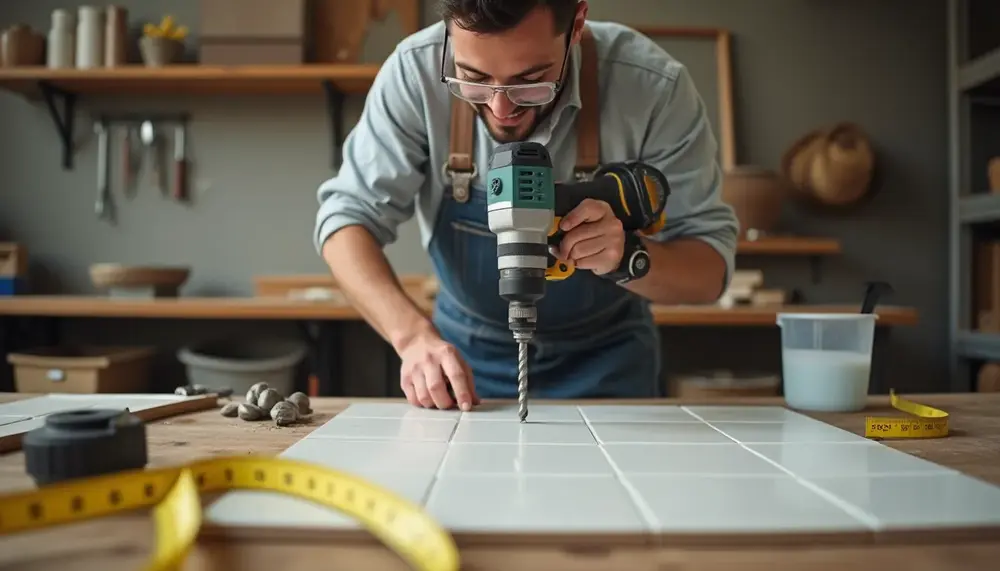 Fliesen bohren mit Bohrkrone: Schritt-für-Schritt-Anleitung für perfekte Löcher!