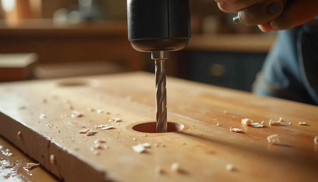 Nasses Holz bohren: Techniken und die besten Bohrer